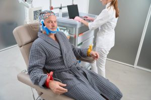 Neuropsychological test in progress